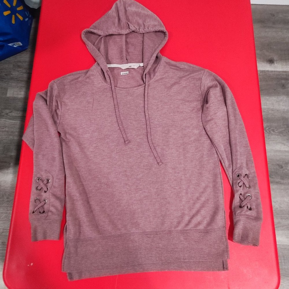 Harmony and Balance muted lavender lightweight  hoodie women's size S